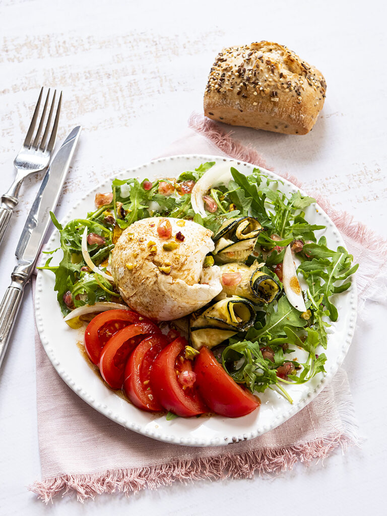 Photographie culinaire mozzarella et tomates